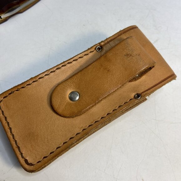 Schrade USA 51OT Old Timer Pocket Lockback Folding Knife 3 3/8 In Blade Sheath - Picture 12 of 15